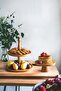 Justwood 2 Tier Cake Stand and 20 cm Mini Wooden Cookie Pastry Presentation Set - 2