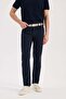 Navy Blue Slim Fit 5-Pocket Sports Pants
