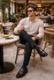 Alfred Genuine Leather Metal Buckle Comfortable Sole Men's Daily Classic Casual Shoes - 8