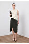 Knitted Blouse with Gathered Sides - 2