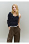 Wool Blend Knit Blouse