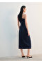 Asymmetrical Denim Dress - 4