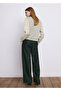 Combined Knit Pattern Sweater - 4