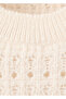 Openwork Knit Flounce Sweater - 5