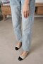 Hilda Skin Color Open Back Side Buckle Women's Low Heeled Shoes - 7