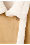 Suede Look Fur Collar Jacket - 8