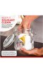 5-Piece Glass Storage Container Set with Airtight Lids, Multiple Sizes - 6