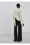 Straight Cut Trousers with Stripes - 4
