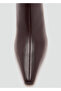 Pointed Toe Leather Ankle Boots - 5
