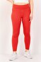 Women Dri Fit Brand Logo Training 7/8 Leggings, Red