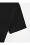 Printed Oversize Crew Neck Tshirt Black - 4