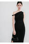 Asymmetrical dress with side slits