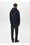 Neopren görünümlü fermuarlı sweatshirt - 4