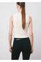 V-Neck Slim Fit Blouse - 4