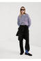 Striped polo collar sweater - 2