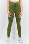 Women Sportswear Fit Brand Logo Training Leggings, Olive