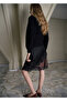 High Collar Sweater with Jewel Buttons - 4