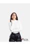 Camisole Half-Throat Body Sweatshirt, Ribbed Fabric Lycra, Blouse White Badi