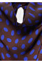 Polka Dot Pattern Draped Collar Blouse - 5