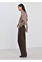 Bow Tie Collar Striped Blouse - 6