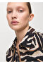 Patterned Straight Cut Shirt - 6