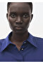 Satin draped shirt