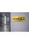 Emergency Exit Gold Metal Direction Sign 10X25 cm – Workplace Safety