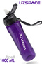 1000 ml Large Size Tritan Water Bottle with Straw, School Water Bottle with Strap and Straw, Bpa Free