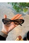 Bella Minik Slanted Small Black Table Glass Sunglasses - 3