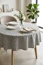 Round Tablecloth Waterproof Stain Resistant Premium Quality Fabric Kitchen Living Room Gift Cover