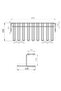 Almital Ceiling Mounted Chrome Goblet Hanger, 5 Compartments - 2