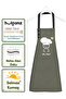 Kitchen Apron Set of 2 Stain-Repellent Water-Repellent Fabric Chef Dowry Apron with Pocket - 5