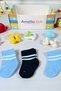 Organic Cotton Unisex 3-Piece Boxed Premium Striped Detailed Newborn Baby & Kids Socks - 5