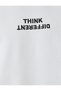 Cotton Oversize T-Shirt - Slogan Printed, Short Sleeve, Crew Neck - 6