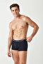 U.S. Polo Assn. Men's Navy Blue - Printed - Claret Red 3-Piece Boxers - 3