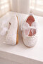 White Sequined Can Liveable Girls' Ballet Flats - 2