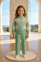 Flowery Girl's Suit