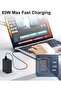 65W PD Fast Charger Dual USB-C USB-A Fast Wall Adapter for iPhone Samsung MacBook iPad - 8