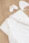 Girl boy baby velvet zippered hat booties swaddle blanket set stl6784 - 4