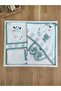 Girl Boy Baby Green Bathrobe Set Towel Set 100% Cotton Fabric Stl5037 - 5