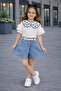 Girl's Suit with Shorts and Skirt - 3