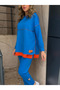 Women's Hooded Hem Detail Two-Thread Fabric Two-Piece Set (Color Options Available) - 6