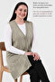 Plus Size Women's Long Very Special Thin Knitwear Spring Summer Mother Tunic Vest - 6