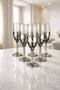 Lal Series Luxury Flute Glass Titanium Plated Goblet Set - Cocktail & Celebration Set - Dowry Set 6 Pieces - 2