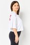 Women Sportswear Fit One Sleeves Outdoor Crop Top, White - 2