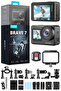 Brave 7 4k/30fps 20mp Wi-fi Dual Screen Aksiyon Kamera Ve Aksesuar Seti, App Kontrollü, Ipx8