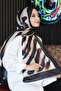 Zebra Pattern Caramel Soft Cotton Shawl - 2