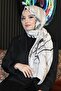 Marble Pattern White Cotton Shawl - 5