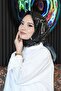 وشاح قطن بنمط رخامي أسود - 4