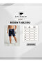 Men's Navy Blue Regular Fit High Printed Slim Shorts - 3